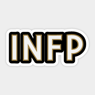 Myers Briggs Typography INFP Sticker